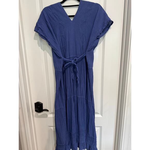 MSRP $138 Anthropologie Diamond Stitched Embroidery Midi Size S-M SAME DAY SHIP - Picture 3 of 9